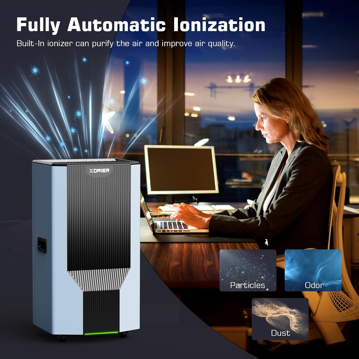XDRIER MAX 260P Triple-Drain 2000ft² Best Home Dehumidifier