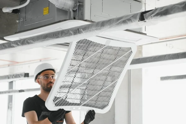 Change HVAC filters regularly and schedule maintenance